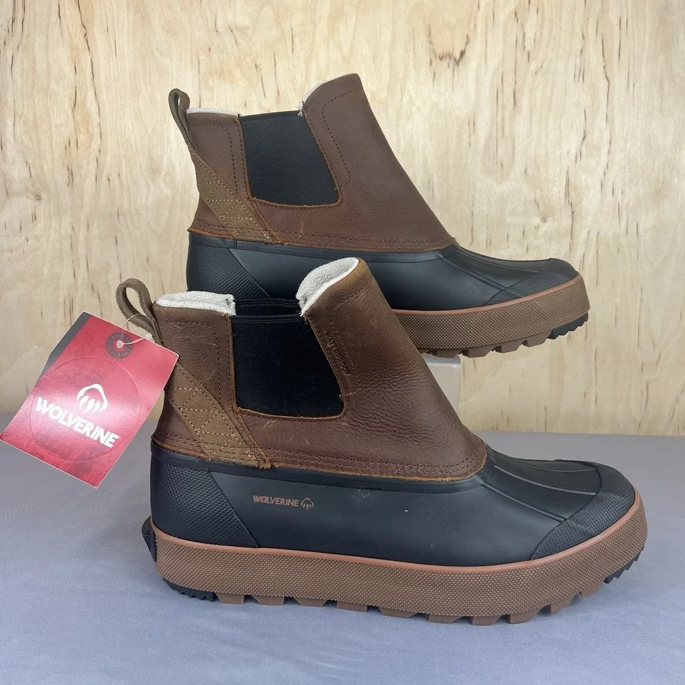 Wolverine Torrent Trek Chelsea Boots Men's 12 M Brown Waterproof W880520
